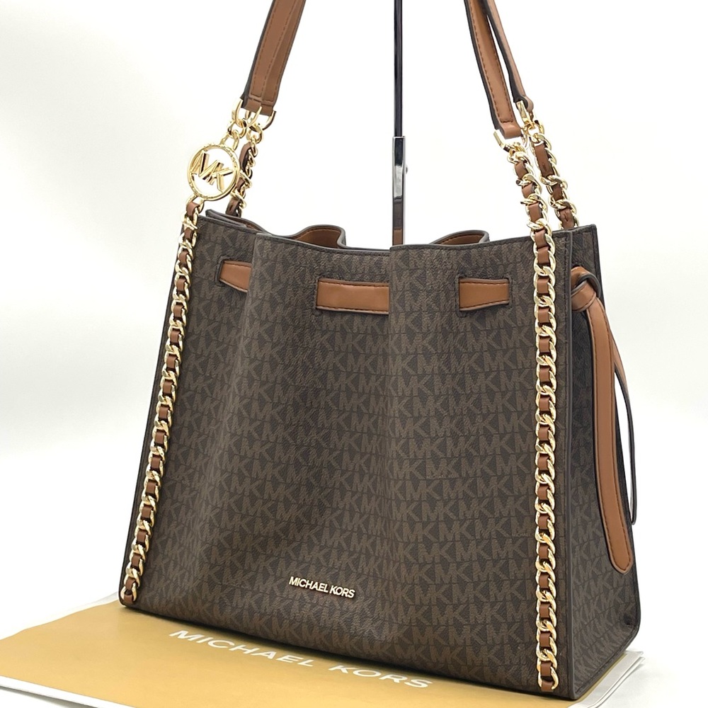 Michael Kors Mina Large Chain Shoulder Bag